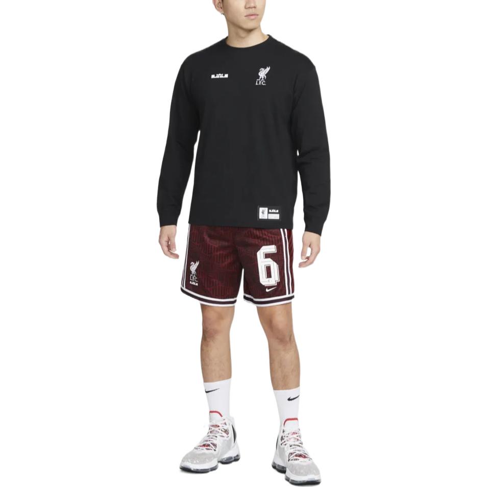 Nike X Lebron James X Liverpool Dri Fit T-Shirt US-Version Herren Schwarz FD4025-010