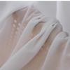 Light-Filtering White Sheer Curtain Fabric for Living Room, Bedroom & Balcony
