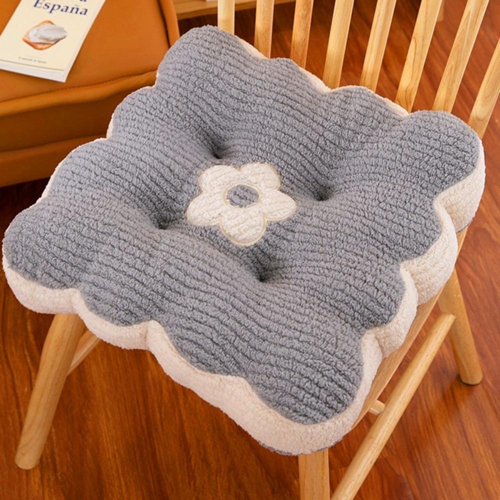 Soft Cotton Seat Cushion 40*40cm Chair Seat Cushion Square Office Chair Pad for Home Office Sofa