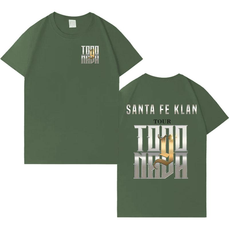 

Santa Fe Klan Tour Double Sided Print Aesthetic Short Sleeve Tshirt Unisex Fashion Cozy Oversized Casual Gothic Hot Sale Tshrit 3XL