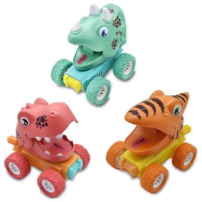 3 Adet Dinozor Oyuncaklar 2-5 Yaşındaki Erkekler için Arabaları Geri Çekin, Çocuk için Dinozor Canavar Kamyon Oyuncakları, Çocuklar için Canavar Kamyon Noel Doğum Günü Hediyeleri