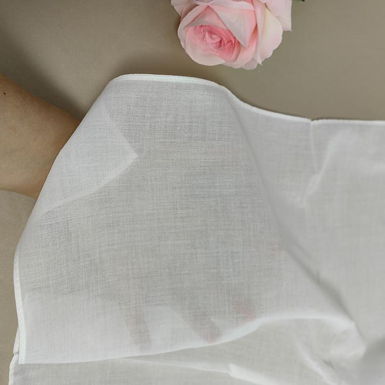 80S White 100% Cotton 55*55cm Square Scarf Bandana for Painting Printing Dyeing белый