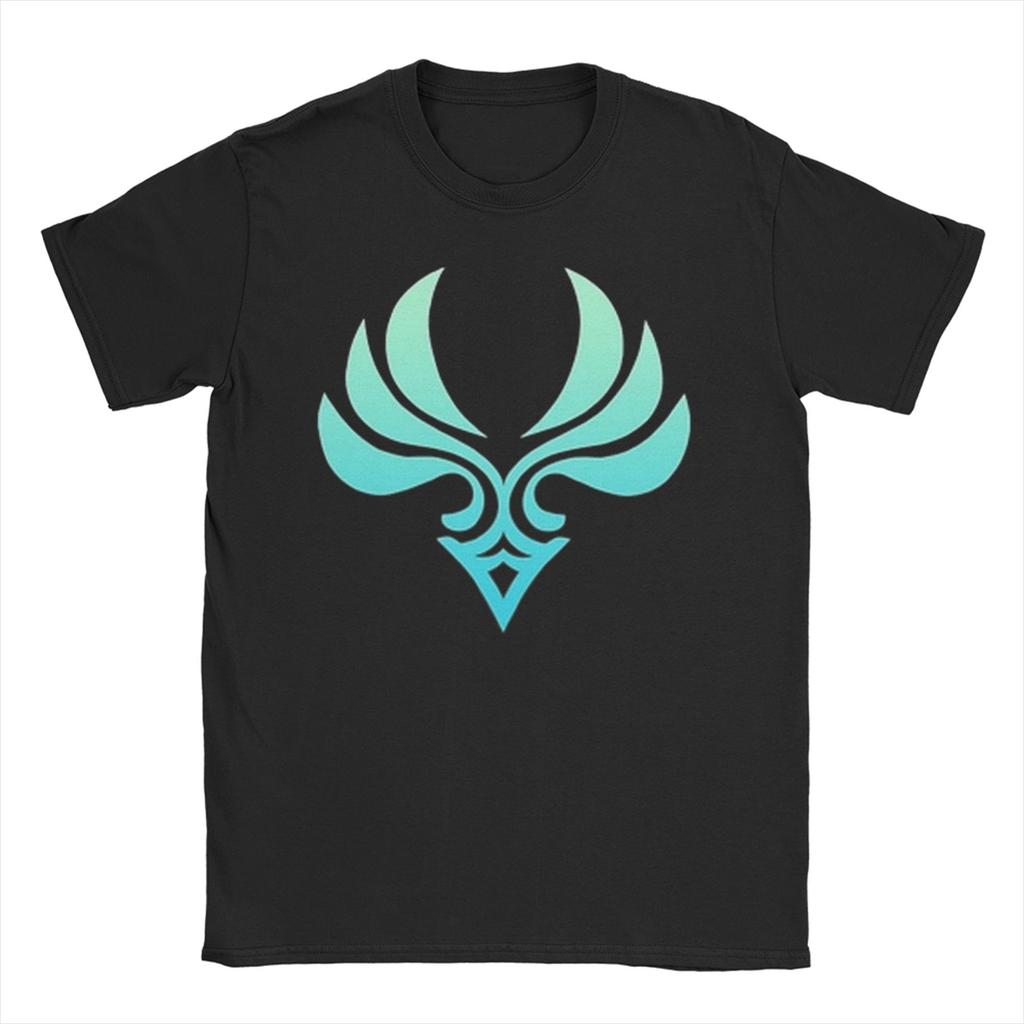 Novelty Xiao Genshin Impact Anime T-Shirts Men Women's Round Neck Cotton T Shirts Paimon Game Short Sleeve Tee Shirt Clothing