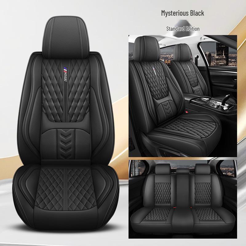 All-Season Breathable Napa Leather Car Seat Cover - Full Surround Cushion