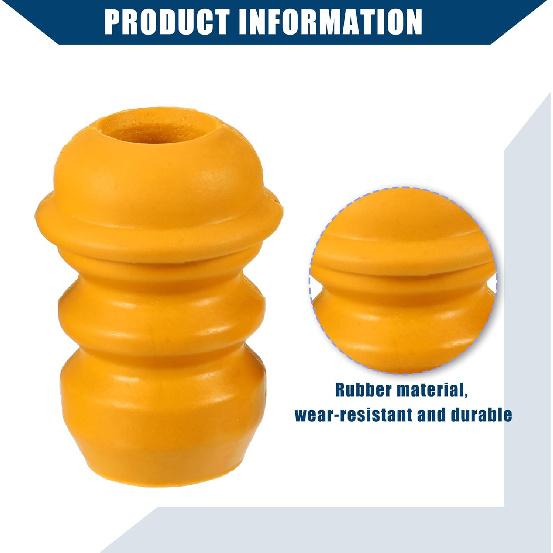 N°99634330102/98633330101 Butée de Choc pour Jambe de Suspension pour Porsche 996 1999-2005 / Butée Intérieure de Suspension / Caoutchouc Durable / 1 Jeu Jaune