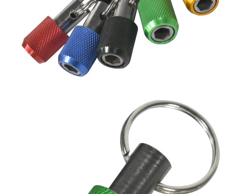 Color Alloy Key Extension Rod with Self-locking Mountaineering Buckle for Quick and Easy Hexagonal Extension.