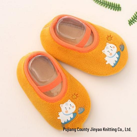 Children's Non-Slip Velvet Lined Warm Floor Socks for Toddlers - Indoor Use, Spring To Winter