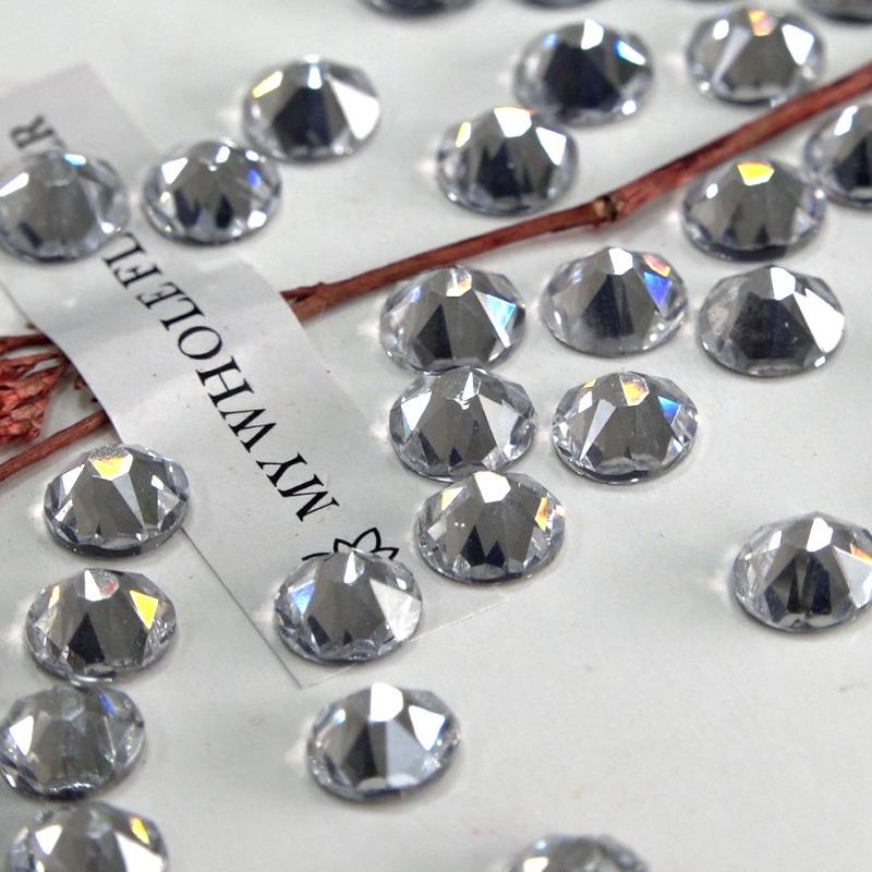 Multi-size Crystal Nail Rhinestones Flat Bottom Crystal Clear Diamond Gems DIY Nail Art Decorations Strass Stones