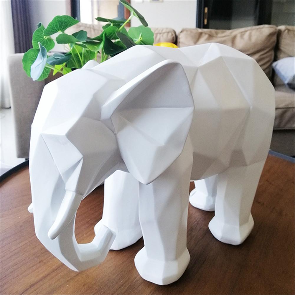 

Модна Абстрактна 3D-друк Статуя Слона Смоляні Прикраси Аксесуари для Декору Будинку Подарунок Геометрична Скульптура Слона Вироби China Mainland