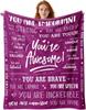 1PC Gift To Dad Thin Blankets for Father's Day Anniversary Birthday Mother's Day for Mom Wife Uncle Grandma Abuela Soft Throw