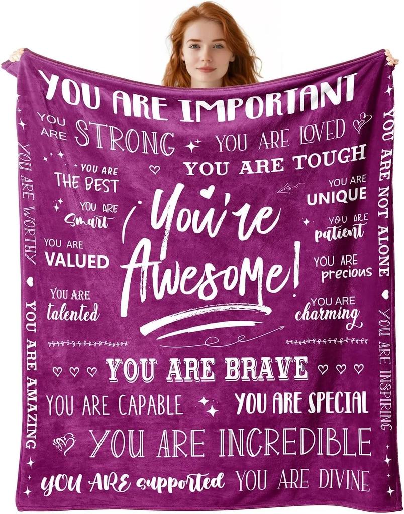 1PC Gift To Dad Thin Blankets for Father's Day Anniversary Birthday Mother's Day for Mom Wife Uncle Grandma Abuela Soft Throw