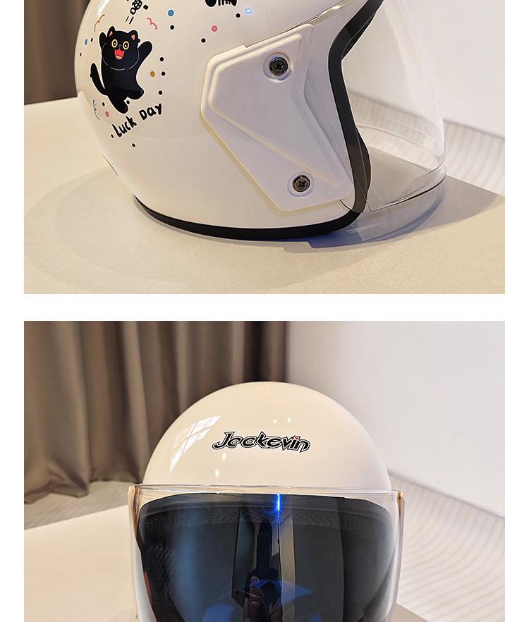 3C Certified Women's Cute Electric Scooter Helmet – Stylish, Sun-Protected, All-Season Safety Gear for Motorcyclists