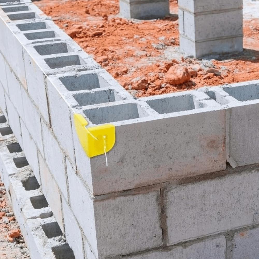 Yellow Brick Line Anchor Reusable Bricklaying Tool Masonry Masonry Tool  Block Laying
