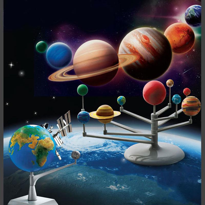 Nine Planets Solar System DIY Model - Educational Science Toy for Kids