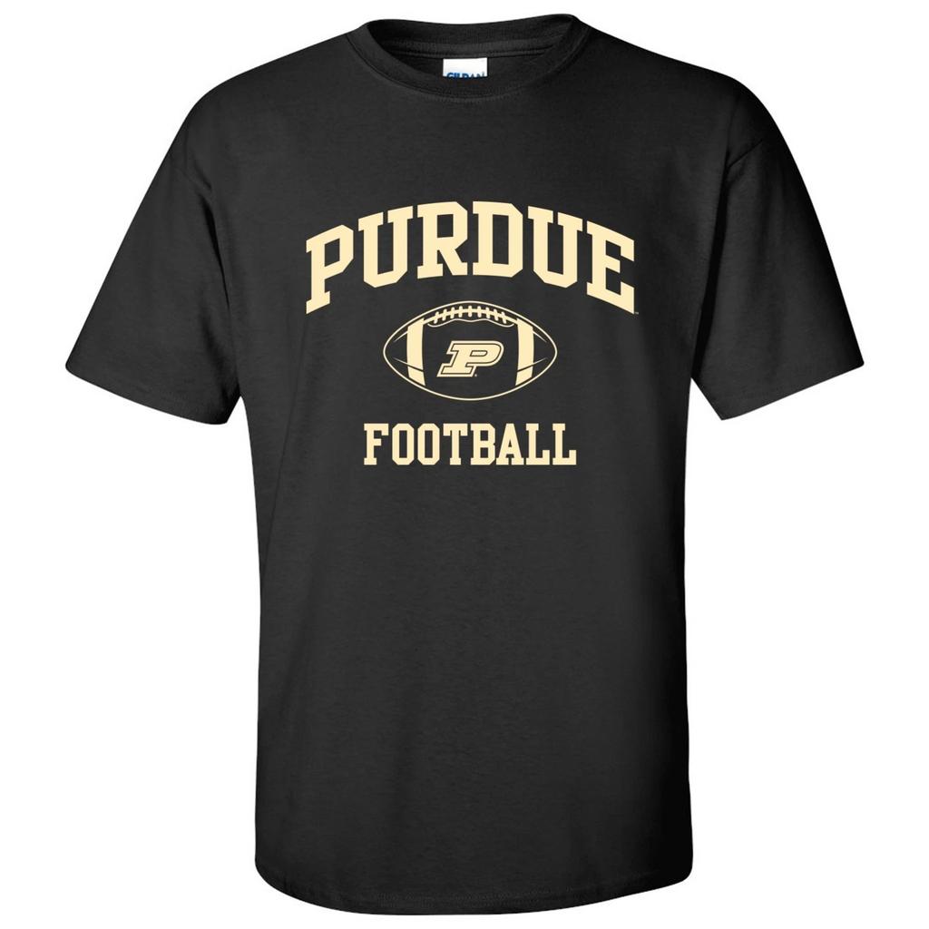 Purdue Boilermakers Classic Football Arch Licensed Unisex T-Shirt - Black