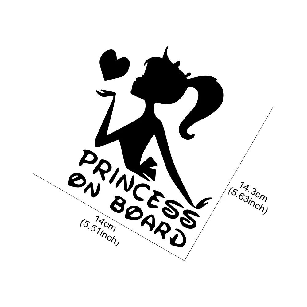 Car Sticker Creative Princess On Board Decal Vinyl Cover Auto Tuning Accessories for Toyota Lada VW Dacia Peugeot Skoda Nissan