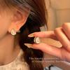 Opal Water Drop Ear Buckle Women's Double-sided Earrings Ears