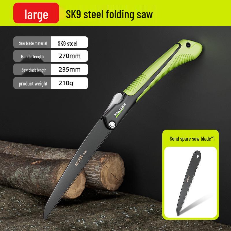 Compact Folding Hand Saw for Woodworking and Tree Cutting