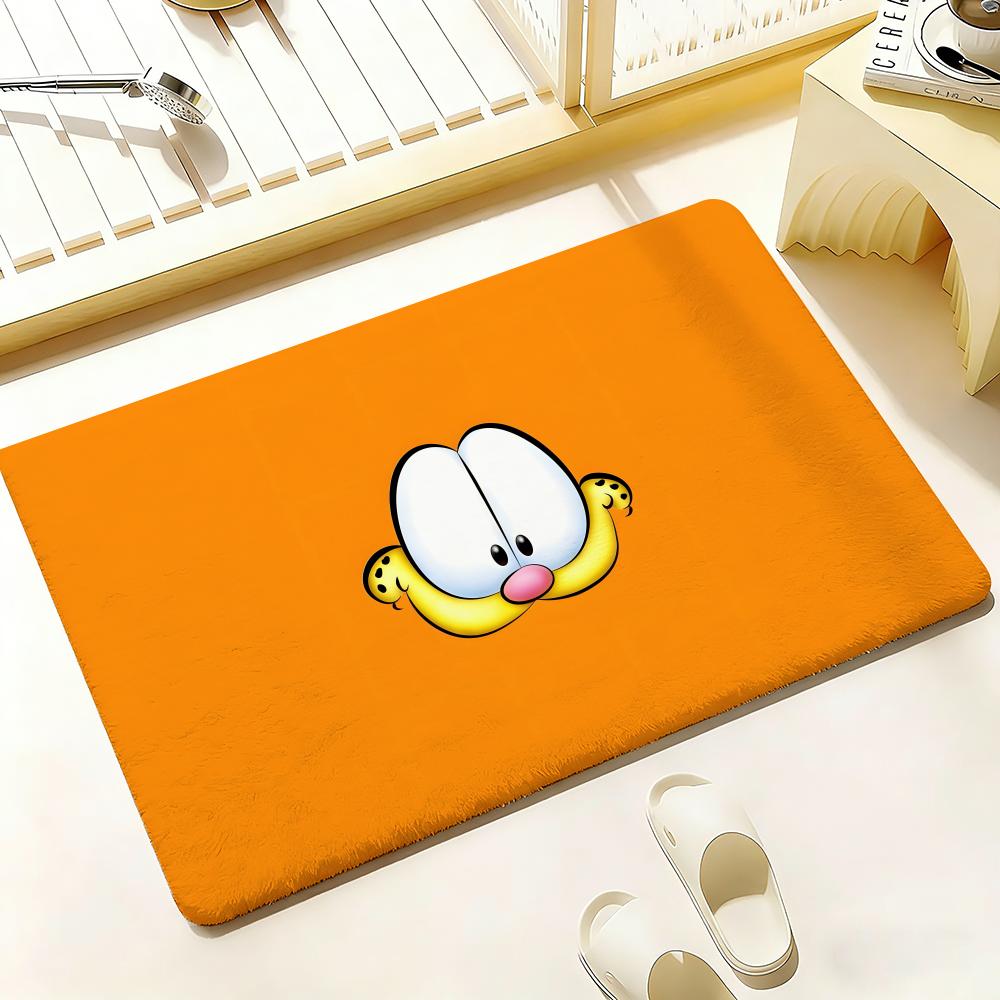 KWaii Anime G-Garfield Floor Mat Bedroom Living Room Flannel Door Mat Non-Slip Home Decor
