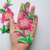 Flowers Leaves Sew Iron On Patches Hot Melt Adhesive Ironing DIY Embroidery Flowers Patch Clothes Patchwork Sticker for Clothes