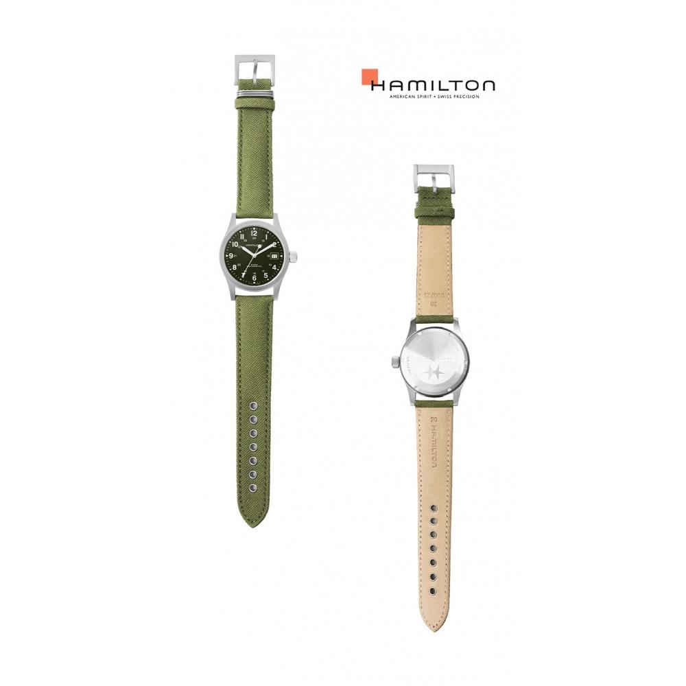 Hamilton H69439363 Khaki Field Mechanical Pánske Náramkové Hodinky Nato