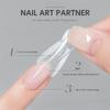 240pcs No-Trace Sandwich Nail Forms Oval Shape Nail Tips  for Profional Use in Nail Salons