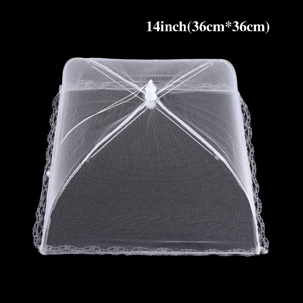 

1 шт. Бытовая противомоскитная сетка-кружево, складной зонт, пищевая сетка для пикника дома и на улице, защита для еды