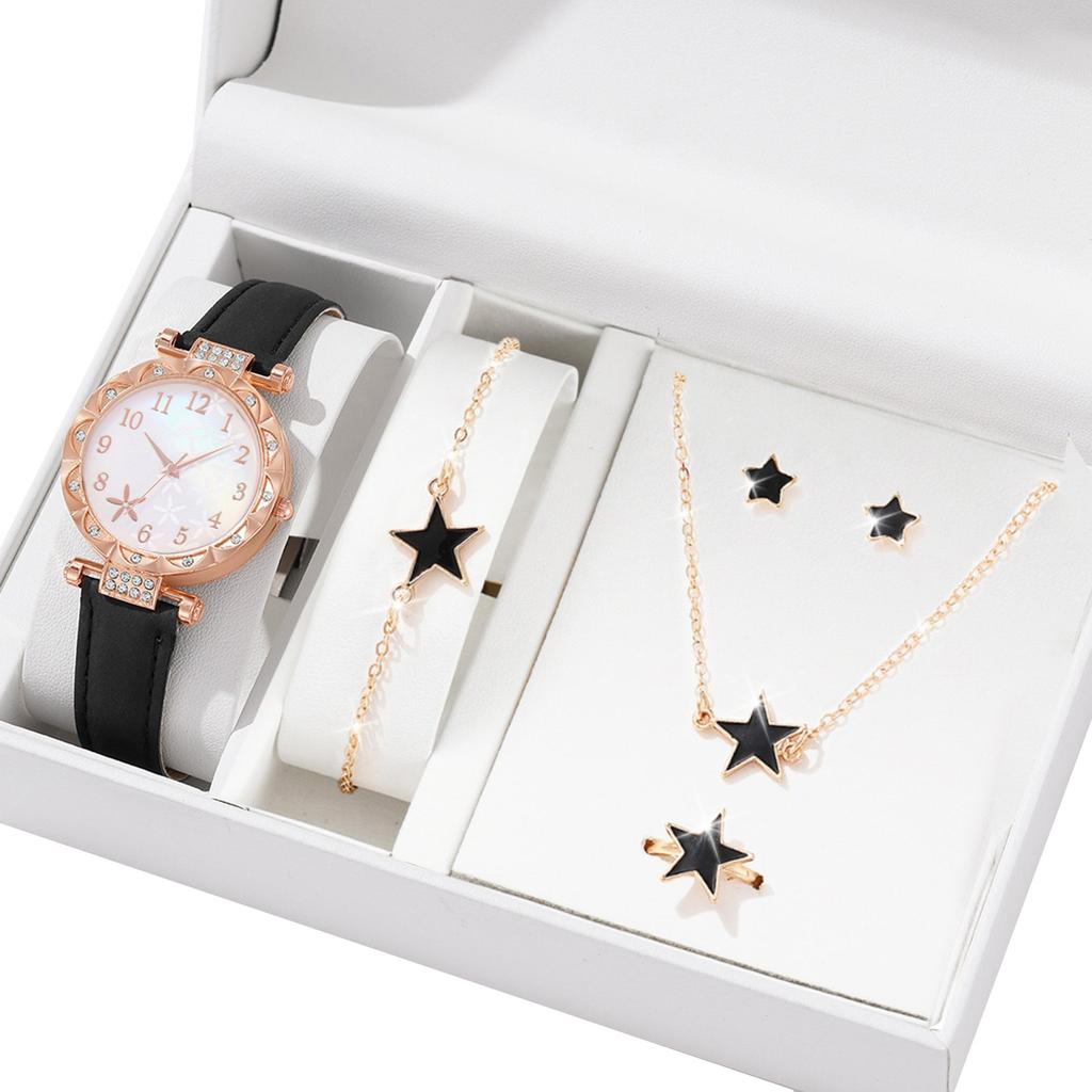 Practical Watch and Jewelry Set Elegant Alloy Accessories Watch and Jewelry Collection Perfect for Women Daily Outfit