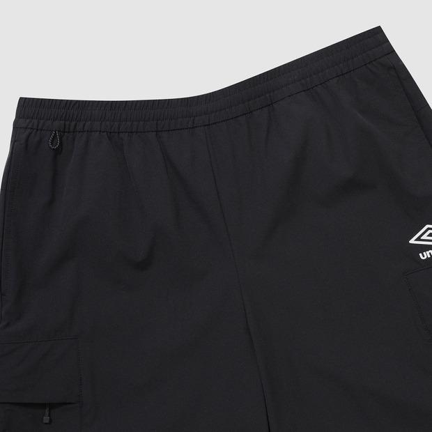 UMBRO Active All-Round Stretch Cargo Half-Length Shorts Black (Uq121Shp31) (B Type)