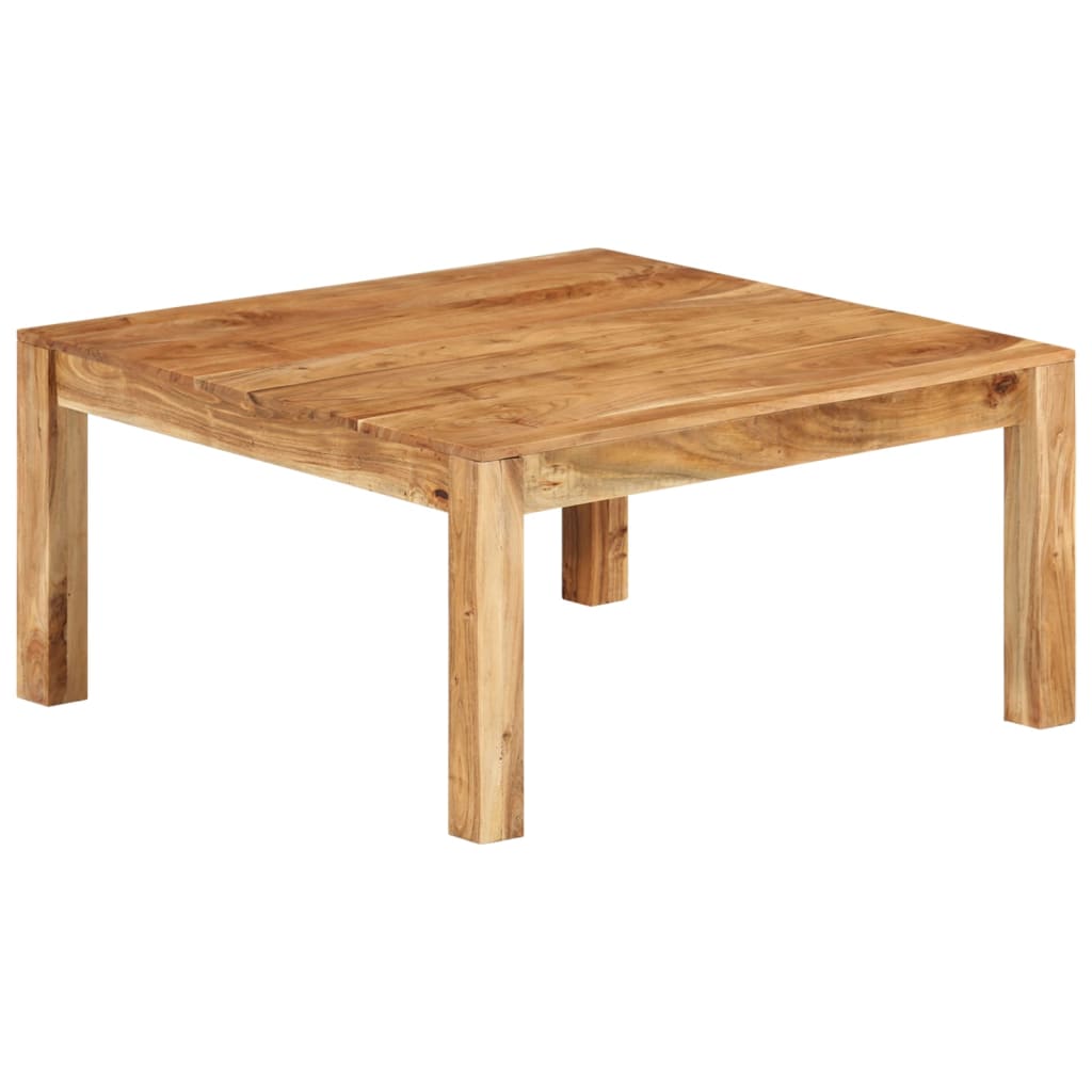 Coffee Table 80 x 80 x 40 cm Solid Acacia Wood