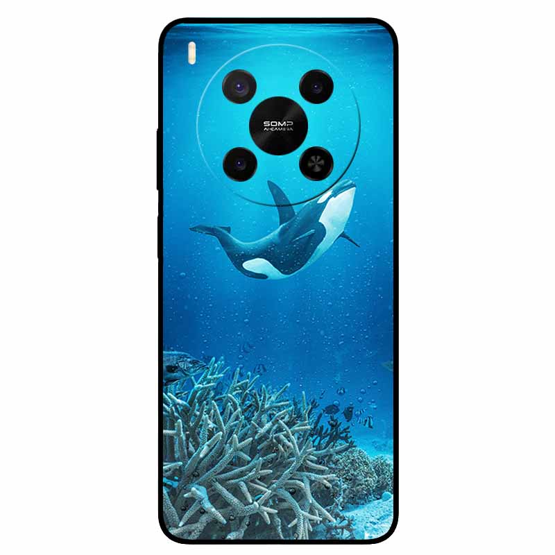 Cover For ZTE Blade V70 Max / Nubia V70 Max Black TPU Silicone Back Cover Animal Covers For ZTE Blade V70 Max Case For V70 Max