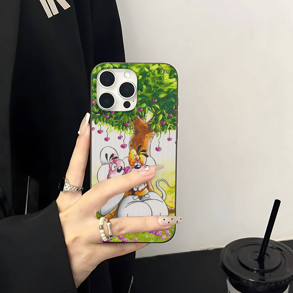 

Cartoon D-Diddl For IPhone 16 15 11 12 13 14 17 Pro Max PLUS Pro Soft Corrugated Silicone Back Phone Case iPhone 11 pro