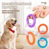 Dog Pulling Toys Soft Bite-resistant Teething Pulling Three Consecutive Circle Ring Fun Interactive Puppy Dog Toys Random Color