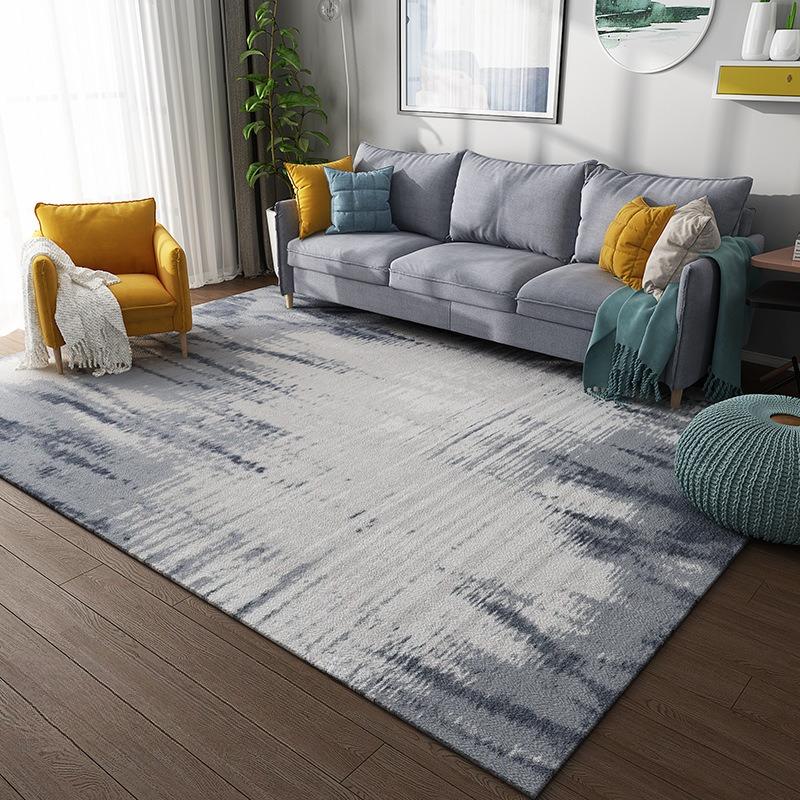 Simple Style Carpet Living Room Decoration Home Ins Bedroom Carpets Short Velvet Non-slip Washable Floor Mats Large Area Rug
