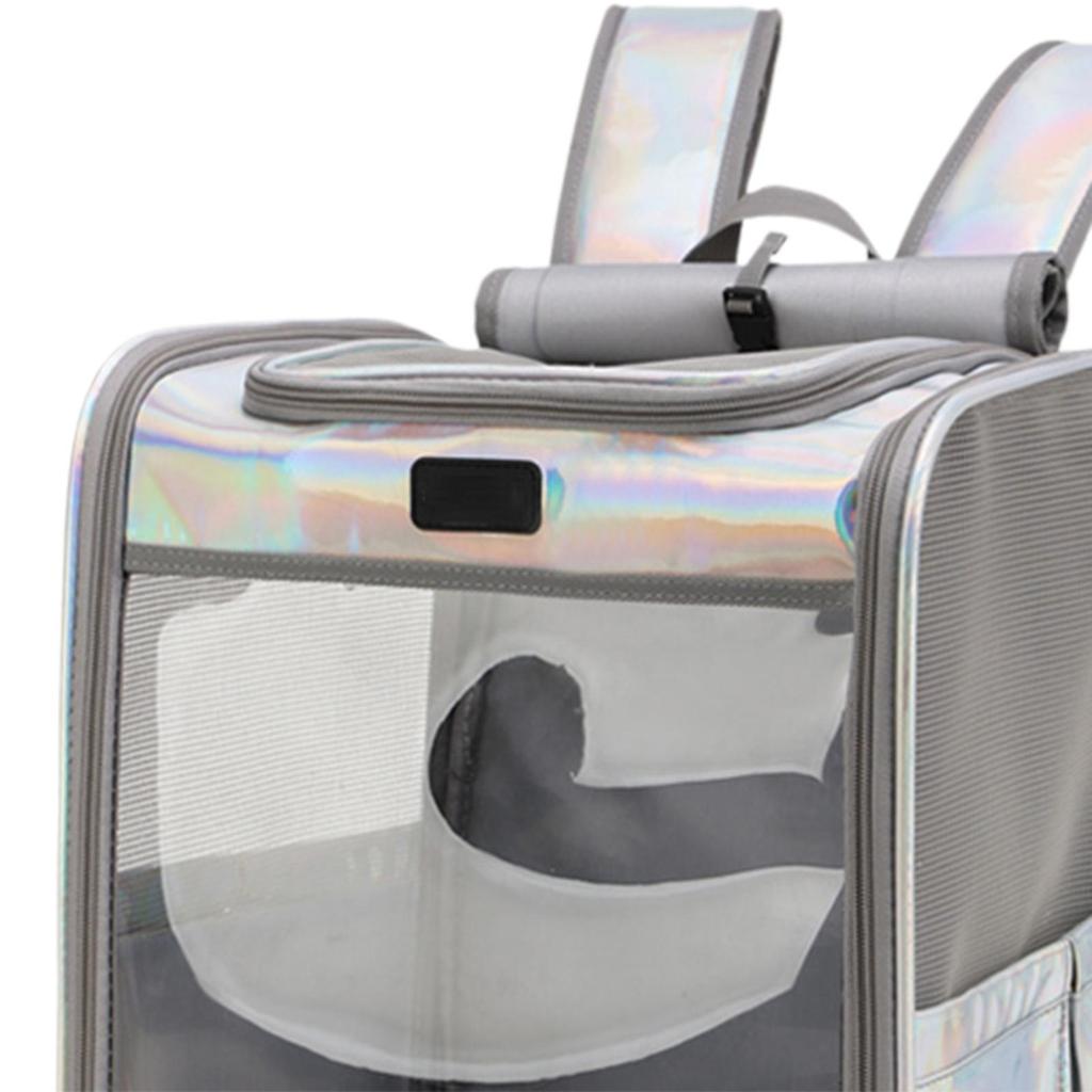 Portable Pet Cat Carrier Backpack Travel Bag with Shoulder Strap Transparent Window Tote Breathable for Kitten Puppy Travel