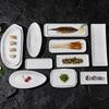 Melamine Long Sushi/BBQ/Hot Pot Plate for Beef and Cold Dishes