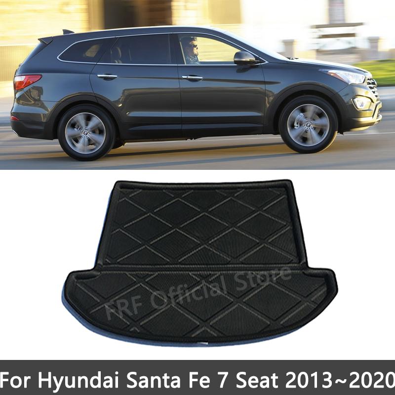 Для Hyundai Grand Santa Fe XL DM 7 5-местный 2013~ 2017 SWB Аксессуары Коврик в багажник Поддон для пола Водонепроницаемая подкладка Ковер в багажник 7 Seat