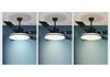 Ultra-thin Silent Ceiling Fan with Light - High Airflow for Living Room, Dining Room, Bedroom