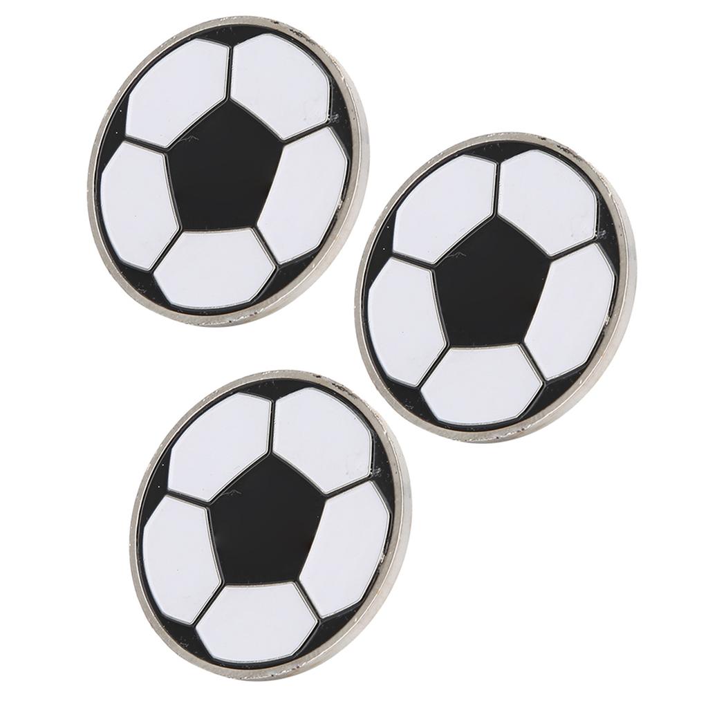 3pcs Portable Football Training Match Referee Flip Coin Soccer Pick Side Toss Coin Tool