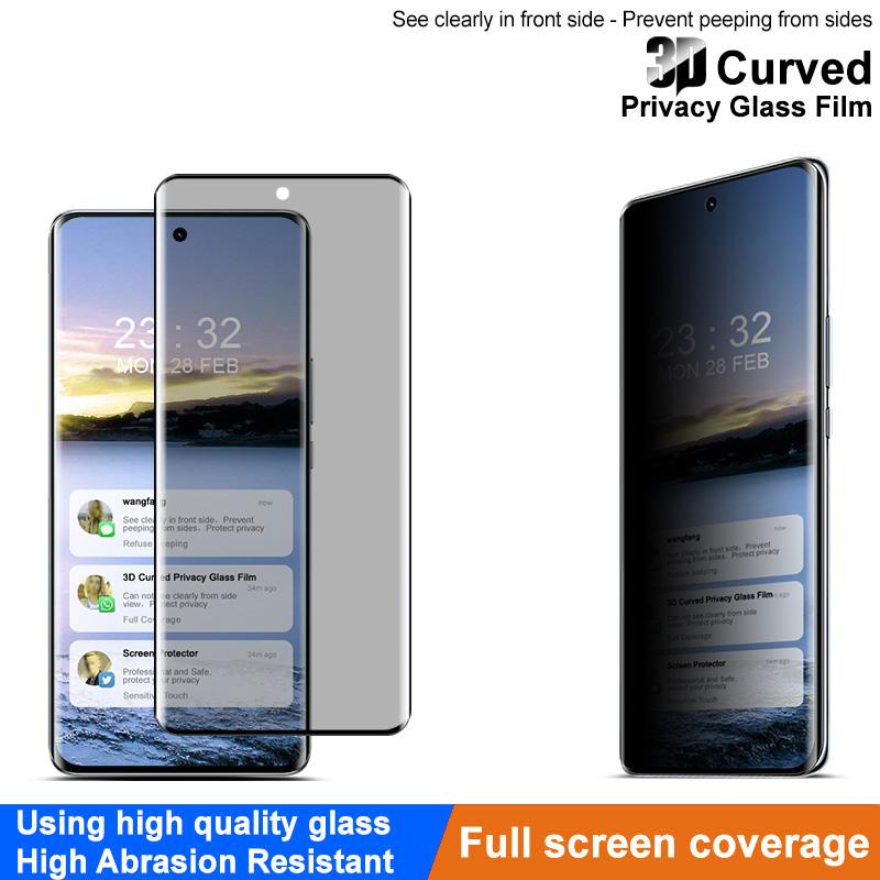 IMAK For Honor X50 Pro 5G Anti-Spy Privacy Screen Protector 3D Curved Tempered Glass Film