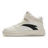 Anta Kids Non-Slip Shock Absorbing Wear-Resistant High-Top Skate Shoes Kids Skate Shoes White Black A312418002-2