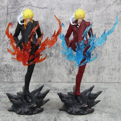 Neue 24cm One Piece Anime Figuren Sanji Teufelsanzug Pvc Gk Statue Modell Sammlung Raum Ornament Kinderspielzeug Kindertagsgeschenke
