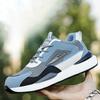 Mens fashion breathable steel toe caps work safety shoes summer tooling security boots worker safe sneakers protective footwear