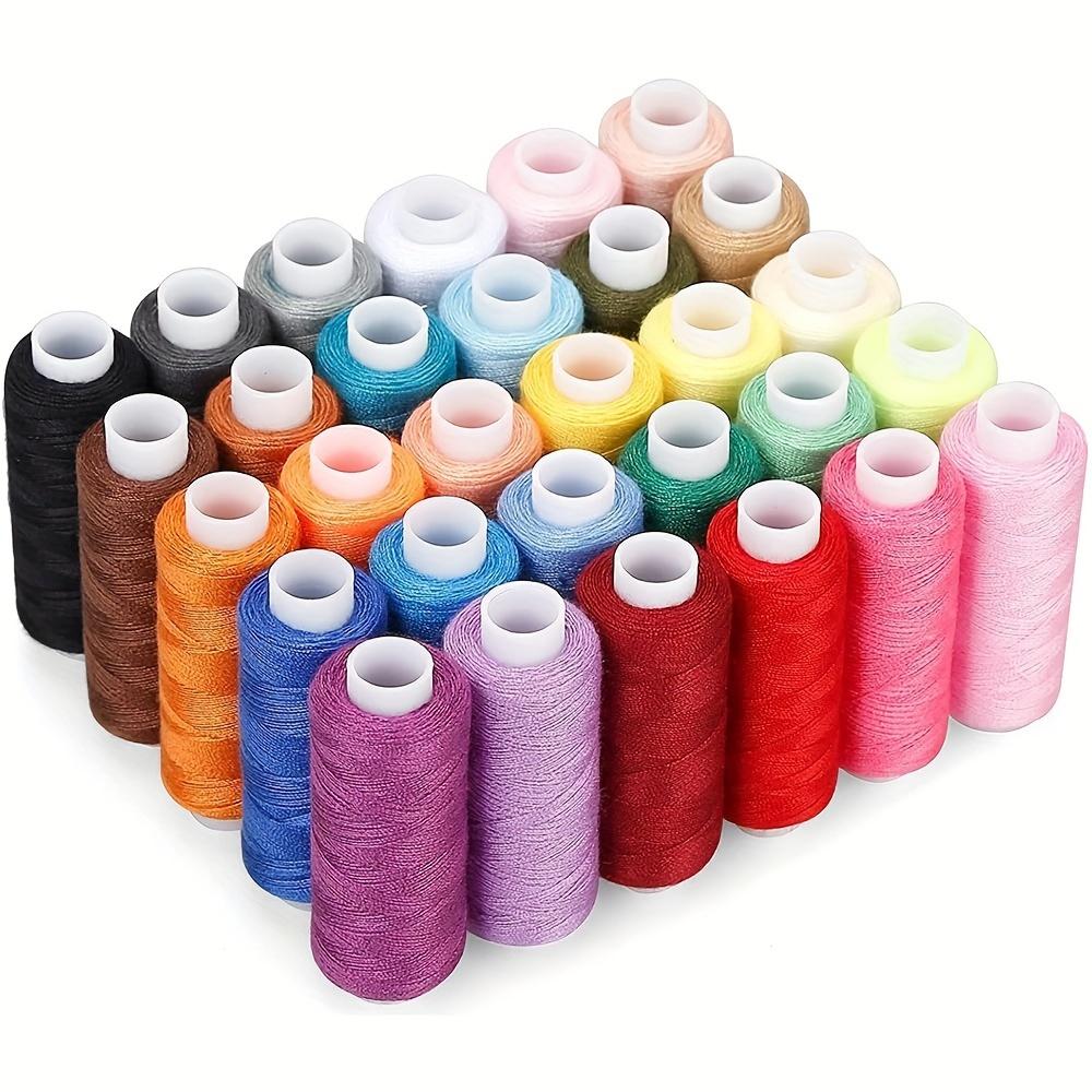 30 buc Kituri Ațe de Cusut Colorate Bobine 250 Yarzi Ață Poliester pentru Cusut Manual & Broderie Lucru de Mână Ac Ace de Înfilat Instrument