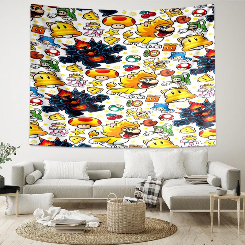 Princess Peach Adventure Tapestry Hanging for Bedroom,Livingroom, Playroom,Decor Art Room Wall Tapestry Holiday and Birthday Gifts