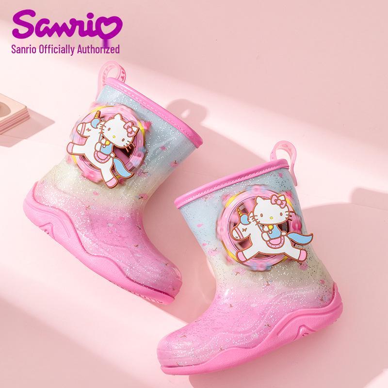 Sanrio Kids' Lightweight, Non-slip, Wear-resistant Cute Rain Boots for Girls and Toddlers