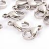 20pcs 9-15mm Stainless Steel Gold Plated Lobster Clasp Jump Rings for Bracelet Necklace Chains DIY Jewelry Making Findings