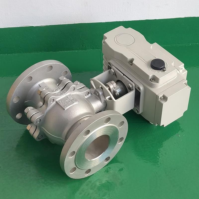 Jundingying DN80 Electric Stainless Steel Flange Ball Valve