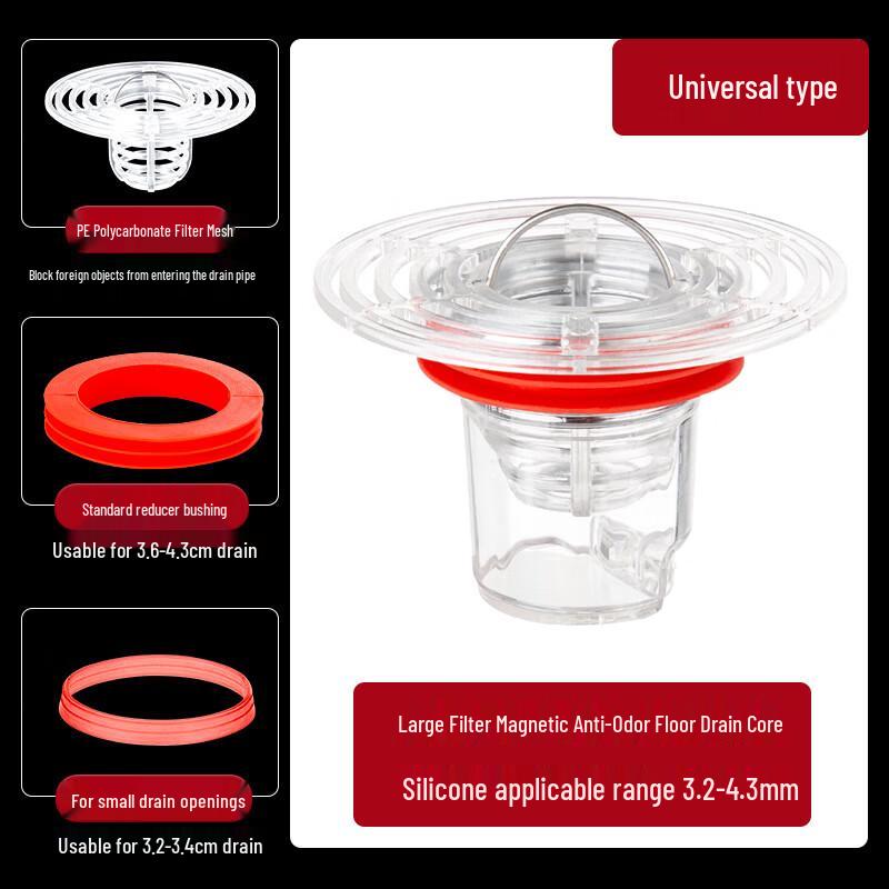 Magnetic Anti-Odor Floor Drain Core