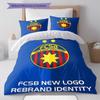 FCSB History Bedding Quilt Set Quilt Cover Pillowcase Home Decoration Birthday Gift (1 * Duvet Cover + 2 * Pillowcase, Without Core)